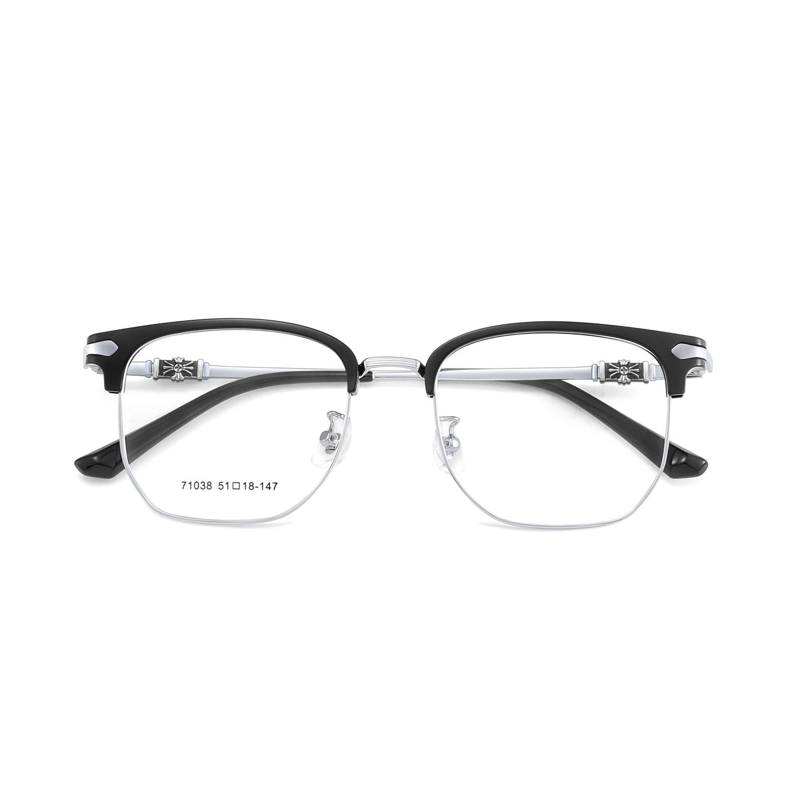 71038 Casual Anti- Eye lassitudo Alloy Glasses