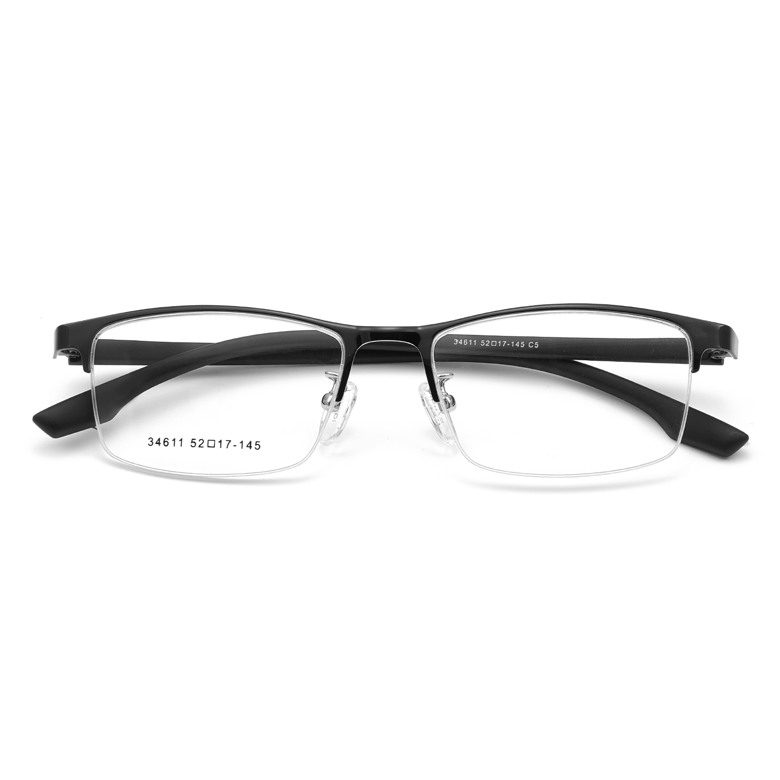 34611 Minimalist Half-Frame Hypoallergenic Alloy Vitri