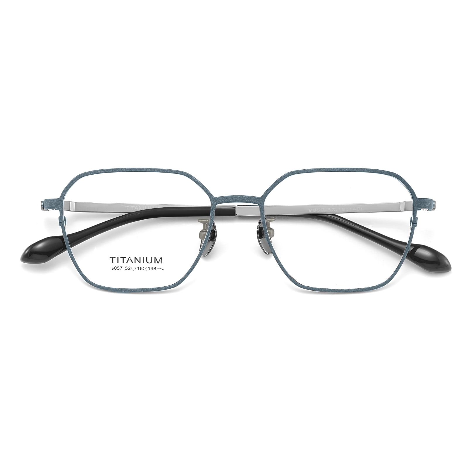 9057 Hexagonal Cut Privatum Pure Titanium Glasses