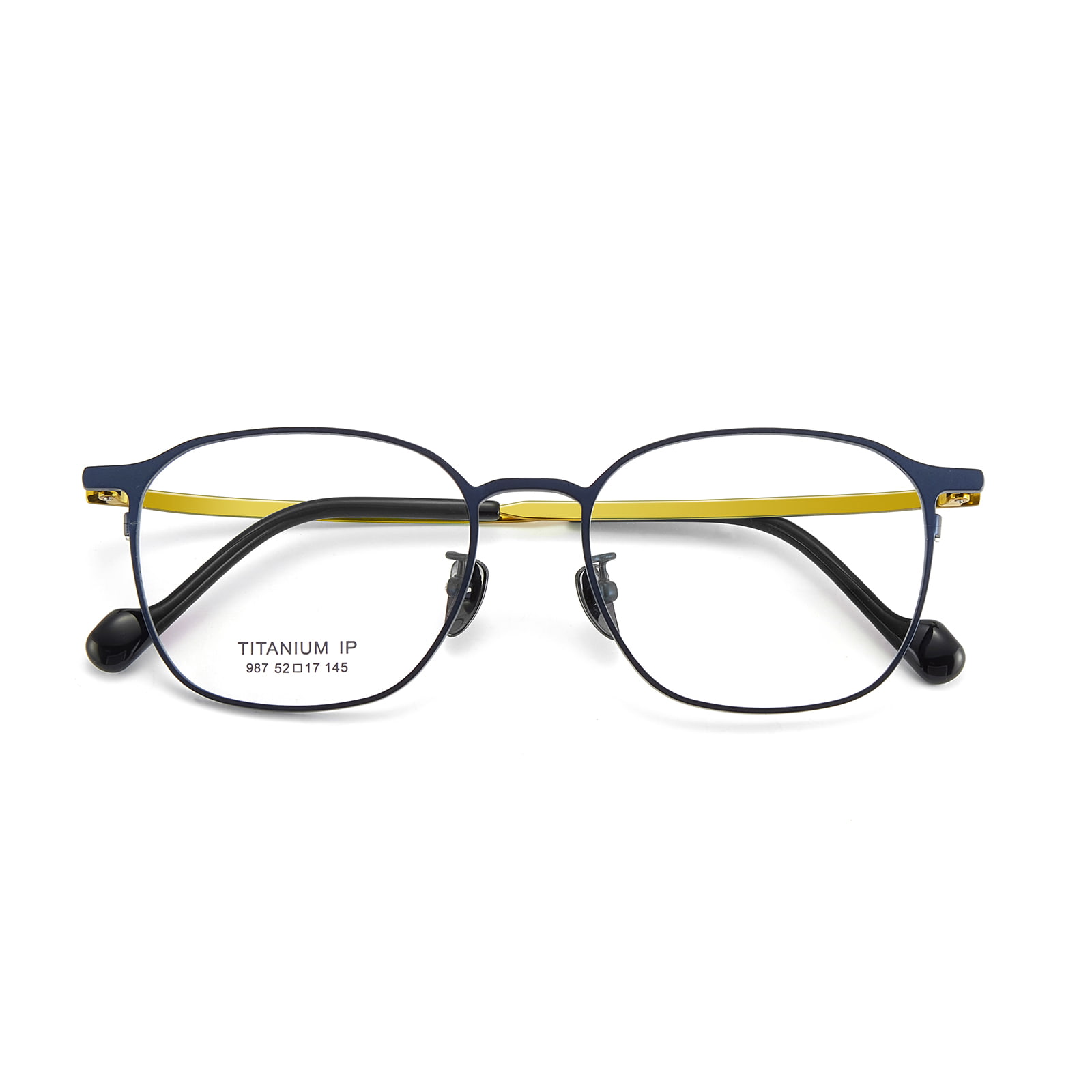 987 Simple Gradient Color Temples Pure Titanium Glasses