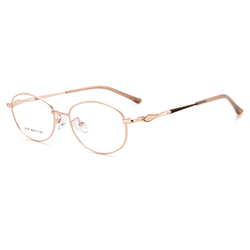 34397 Quotidie Oval plena Frame Alloy Glasses