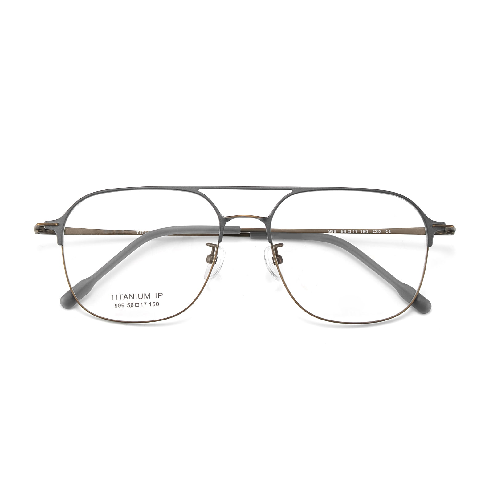 996 Double Beam One-Piece Pure Titanium Glasses