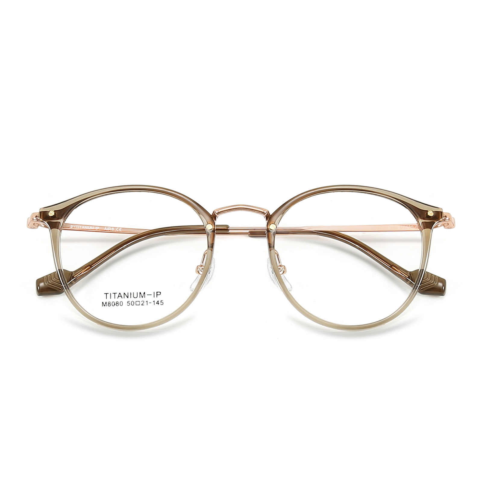 M8080 Thin Round Frame Non Falling Beta Titanium Glasses