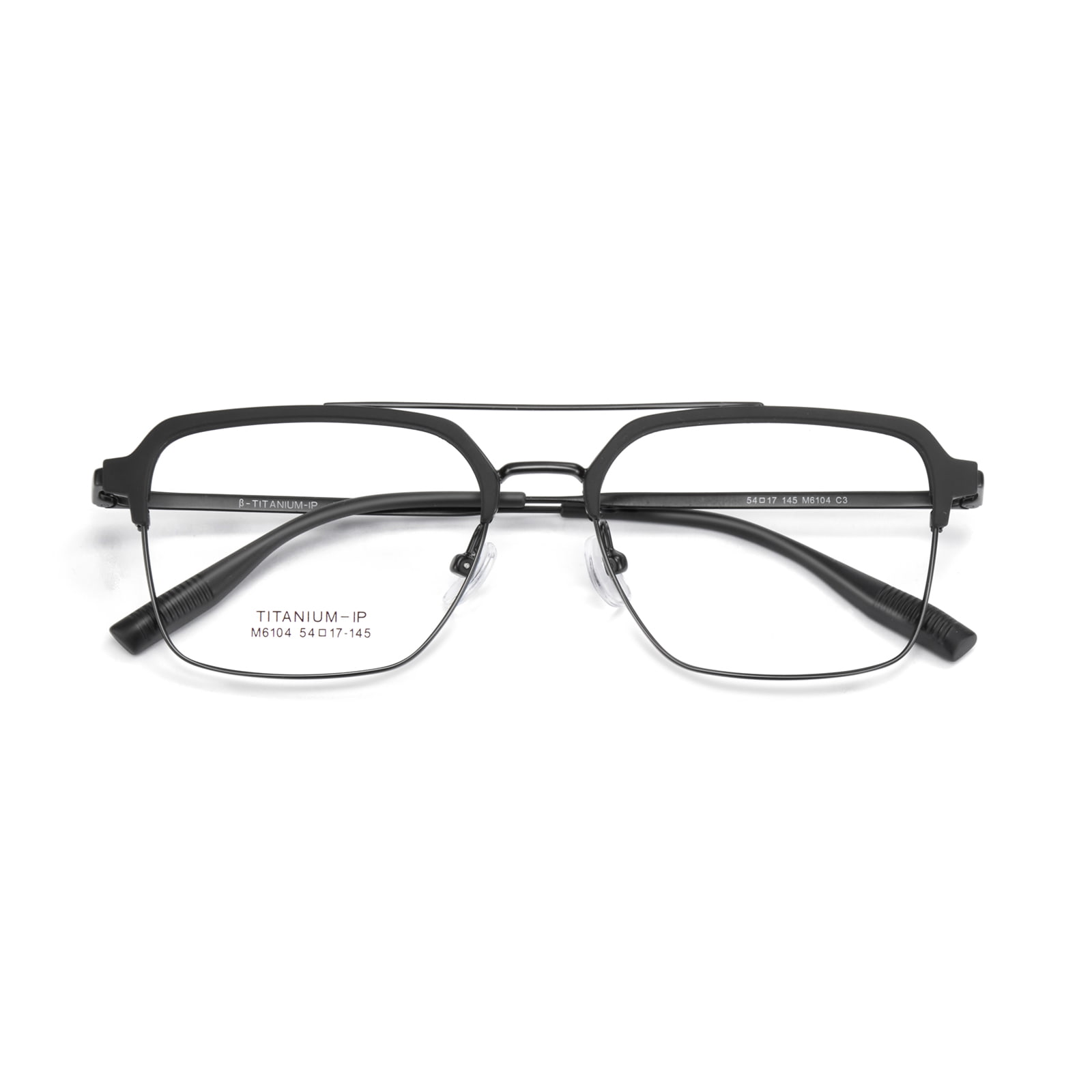 M6104 Duplex Beam Non Fading Glossy β Titanium Glasses