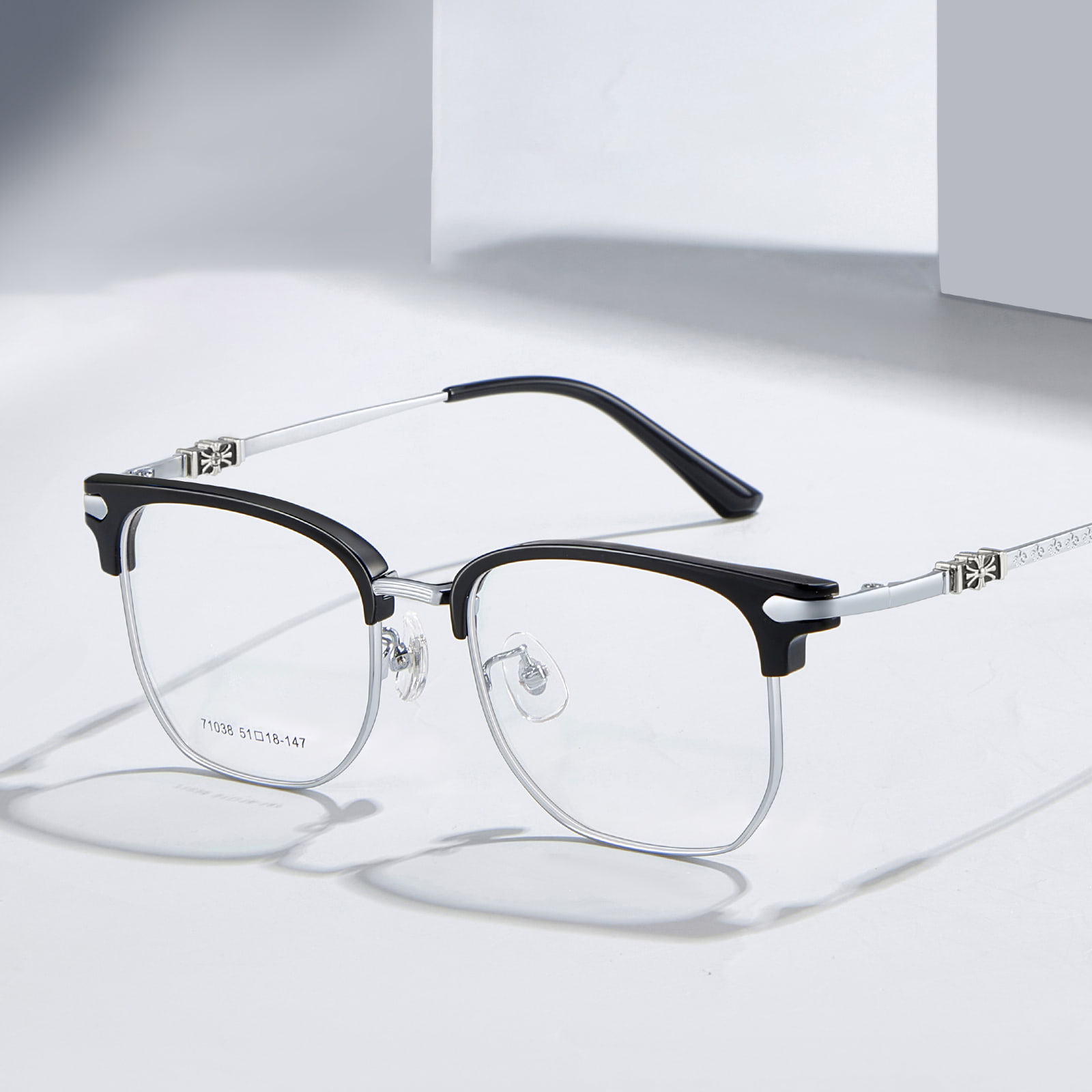 71038 Casual Anti- Eye lassitudo Alloy Glasses