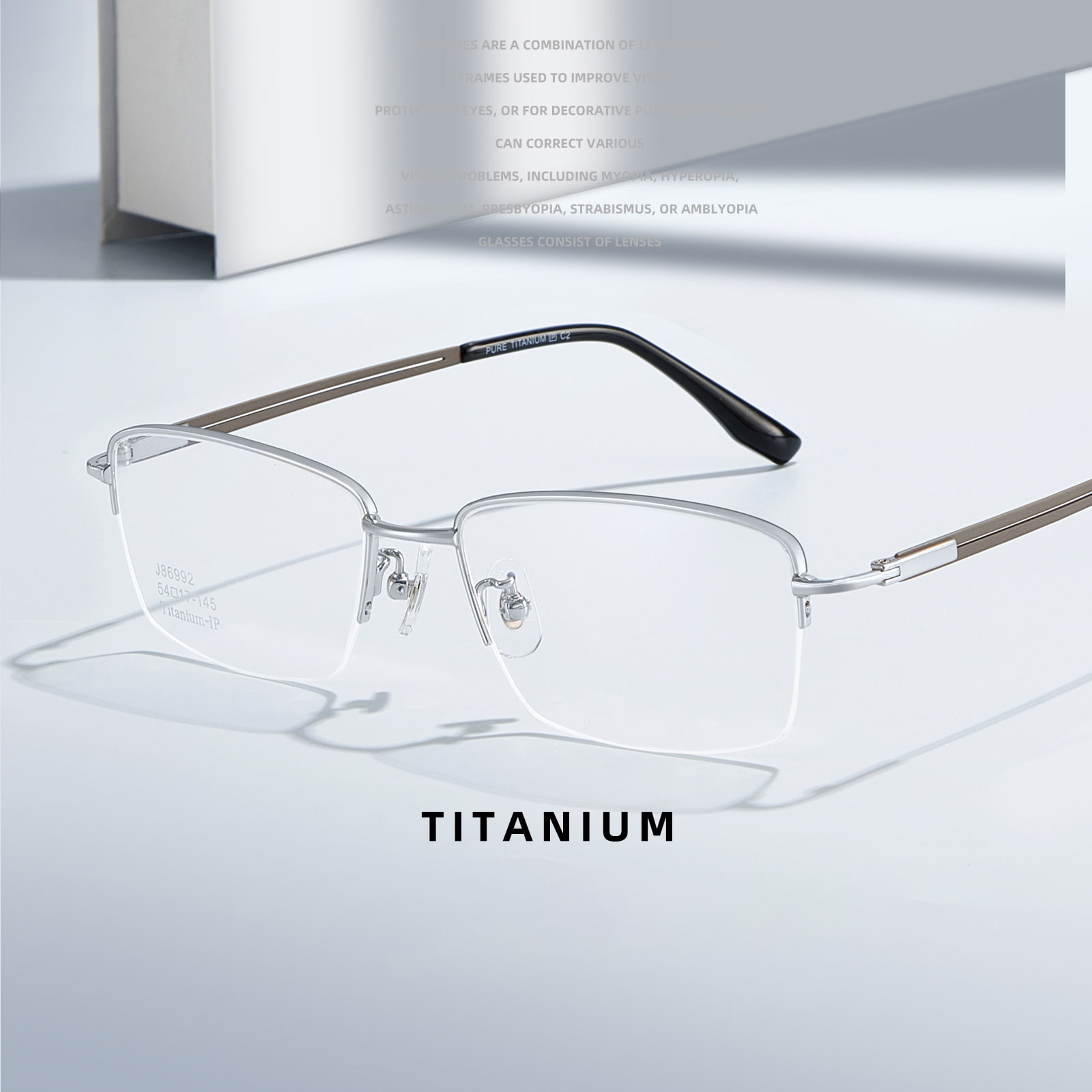86992 Multicolor Non-Ear-Pressing Pure Titanium Glasses