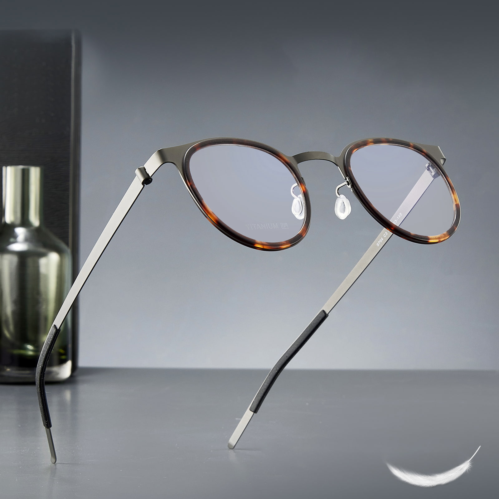 9704 Separate Rim Screwless Pure Titanium Vitra