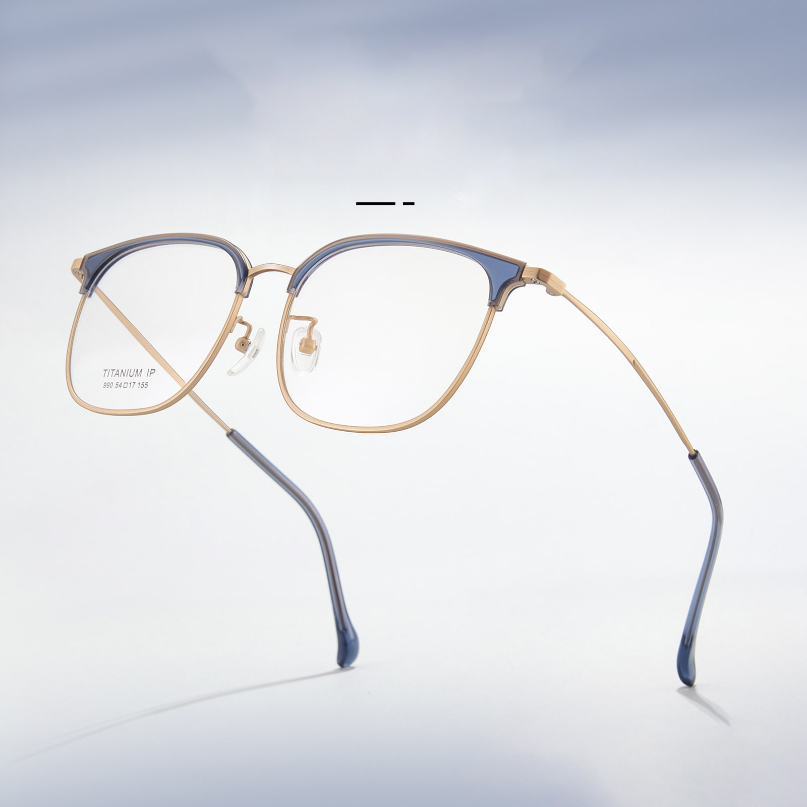 990 Supercilium Frame Commuting Sweat-Resstant Pure Titanium Glasses