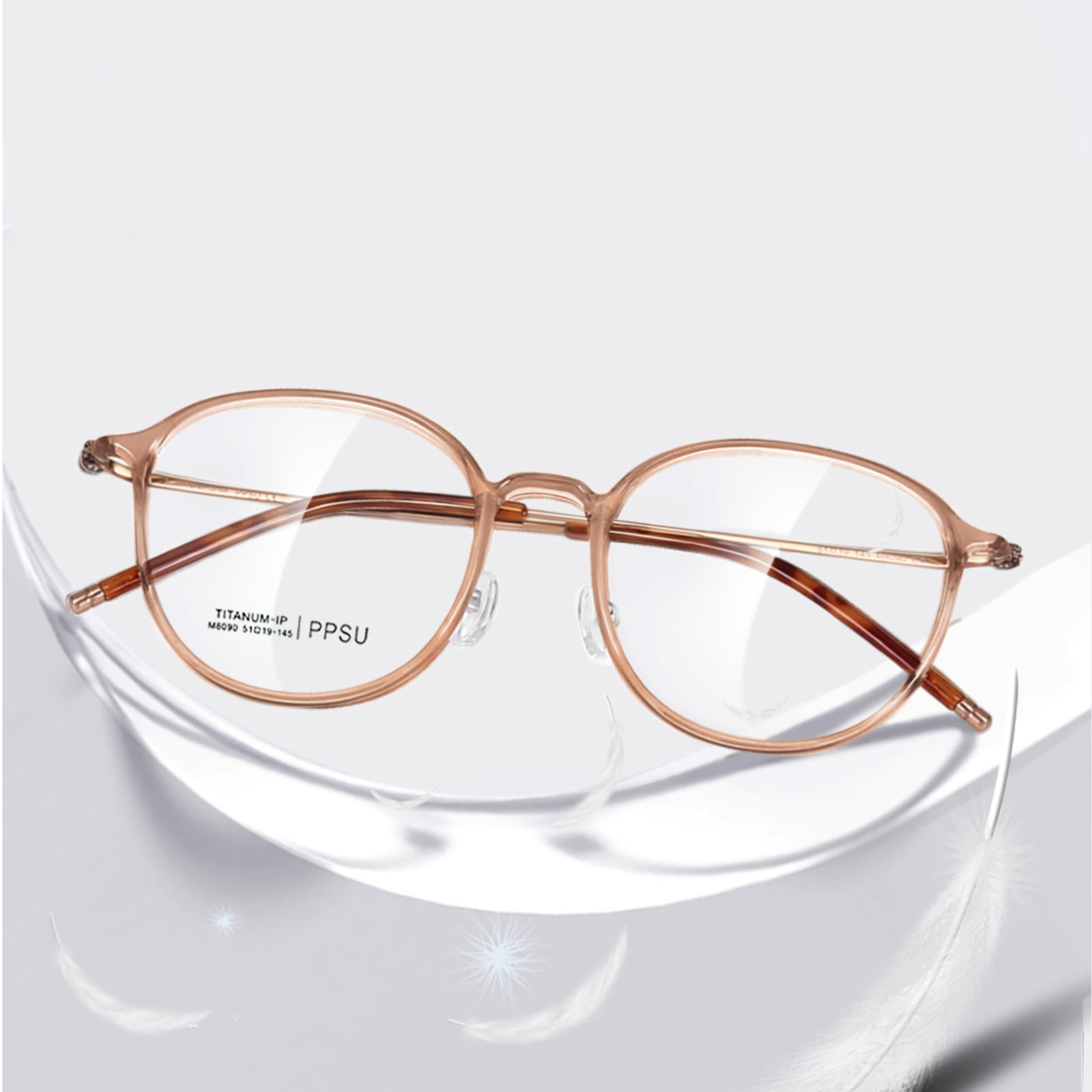 M8090 Round Frame Classic High Temperature resistens β Titanium Glasses