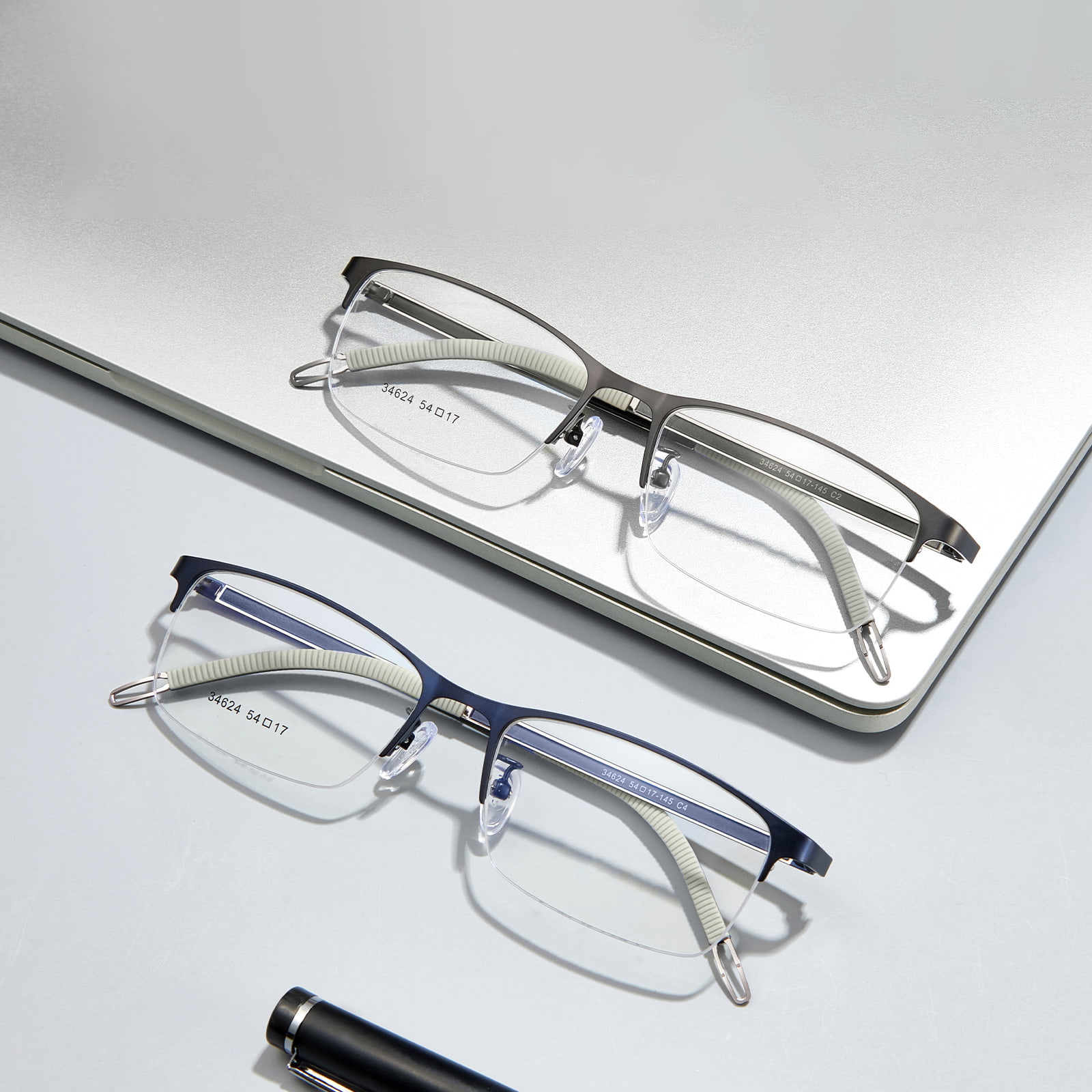 34624 Nordic Reading Auxiliaris Alloy Glasses