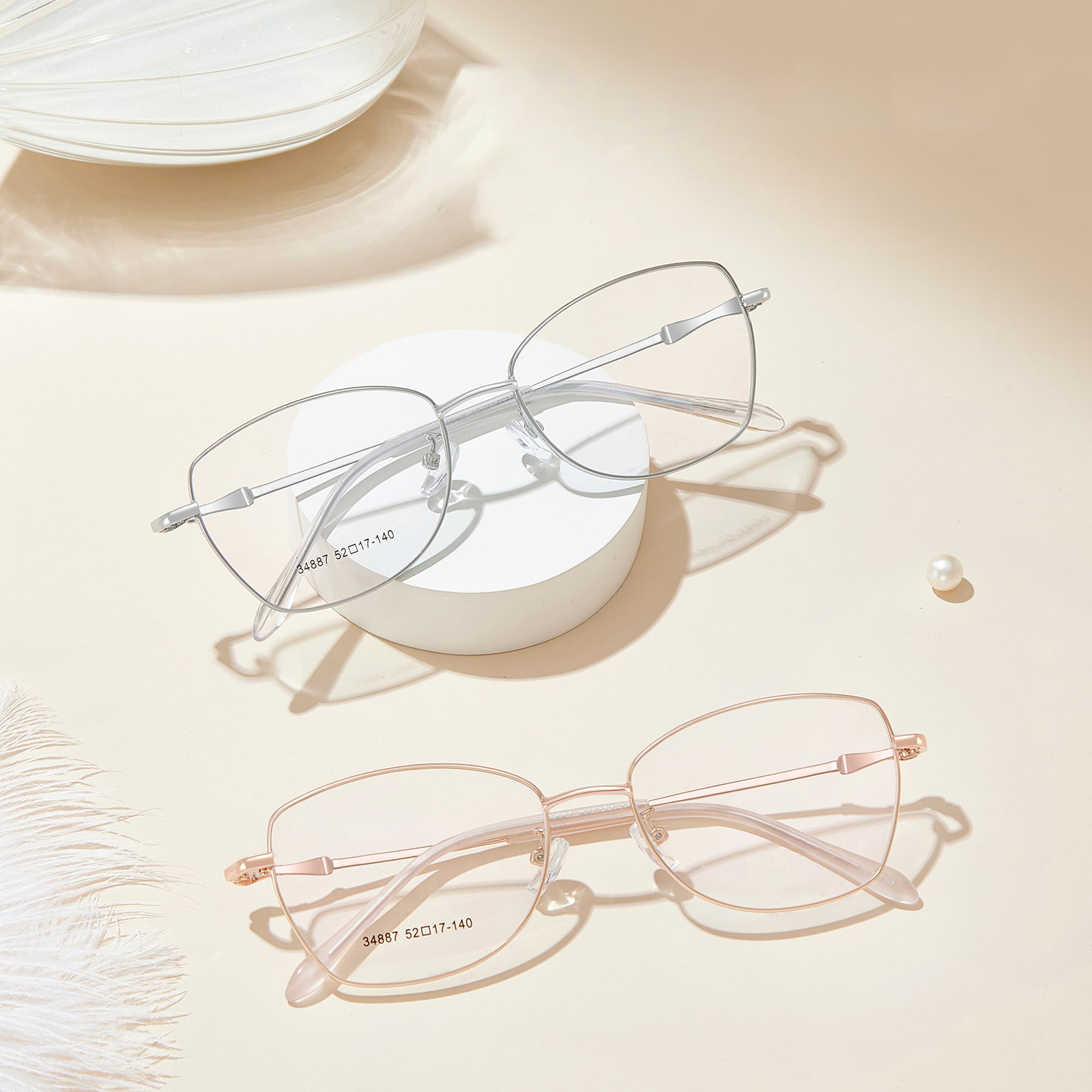 34887 Dulcis Hypoallergenic solatium Alloy Glasses