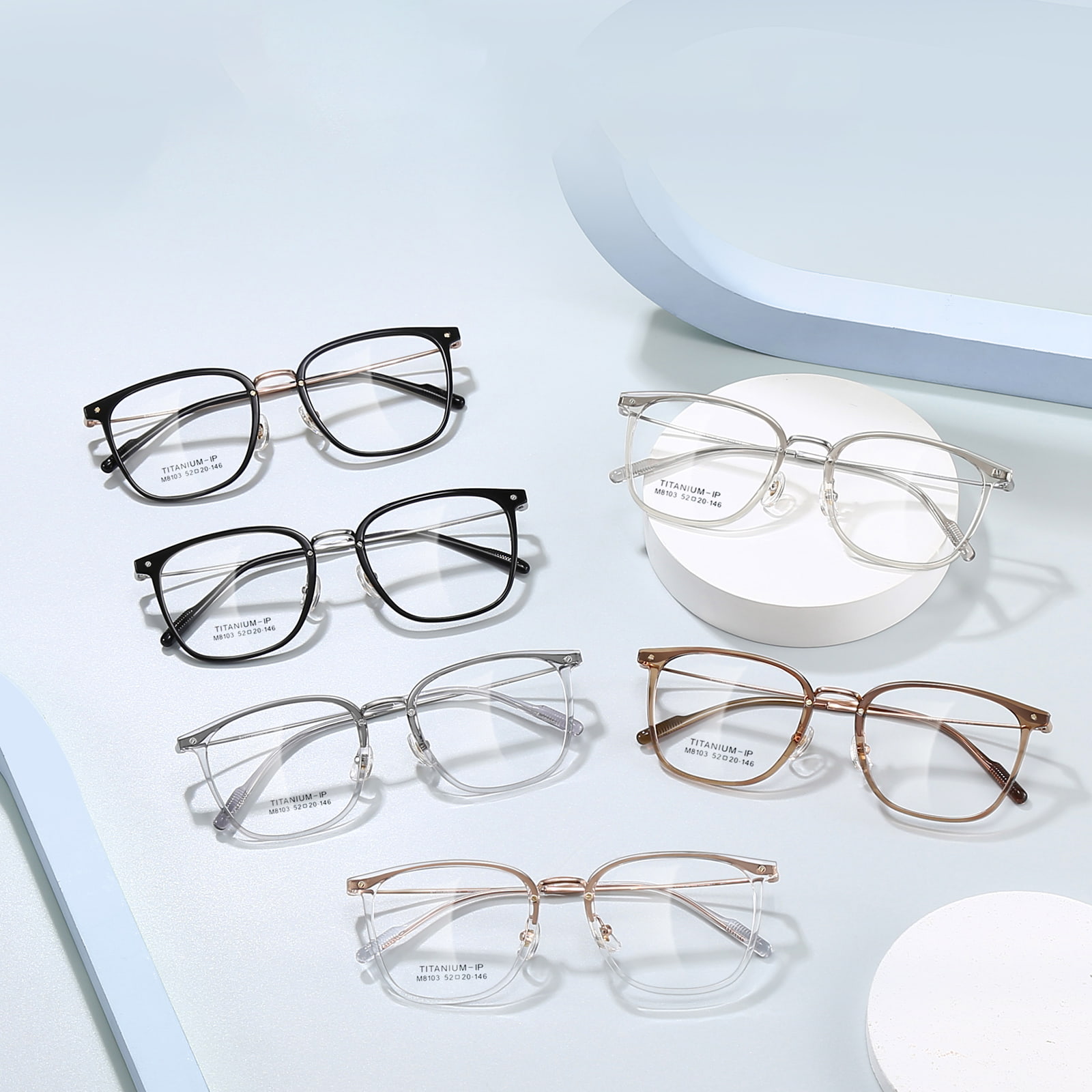 M8103 Drop-Resistentes, Serena, Non Deformable β-Vitra Titanium