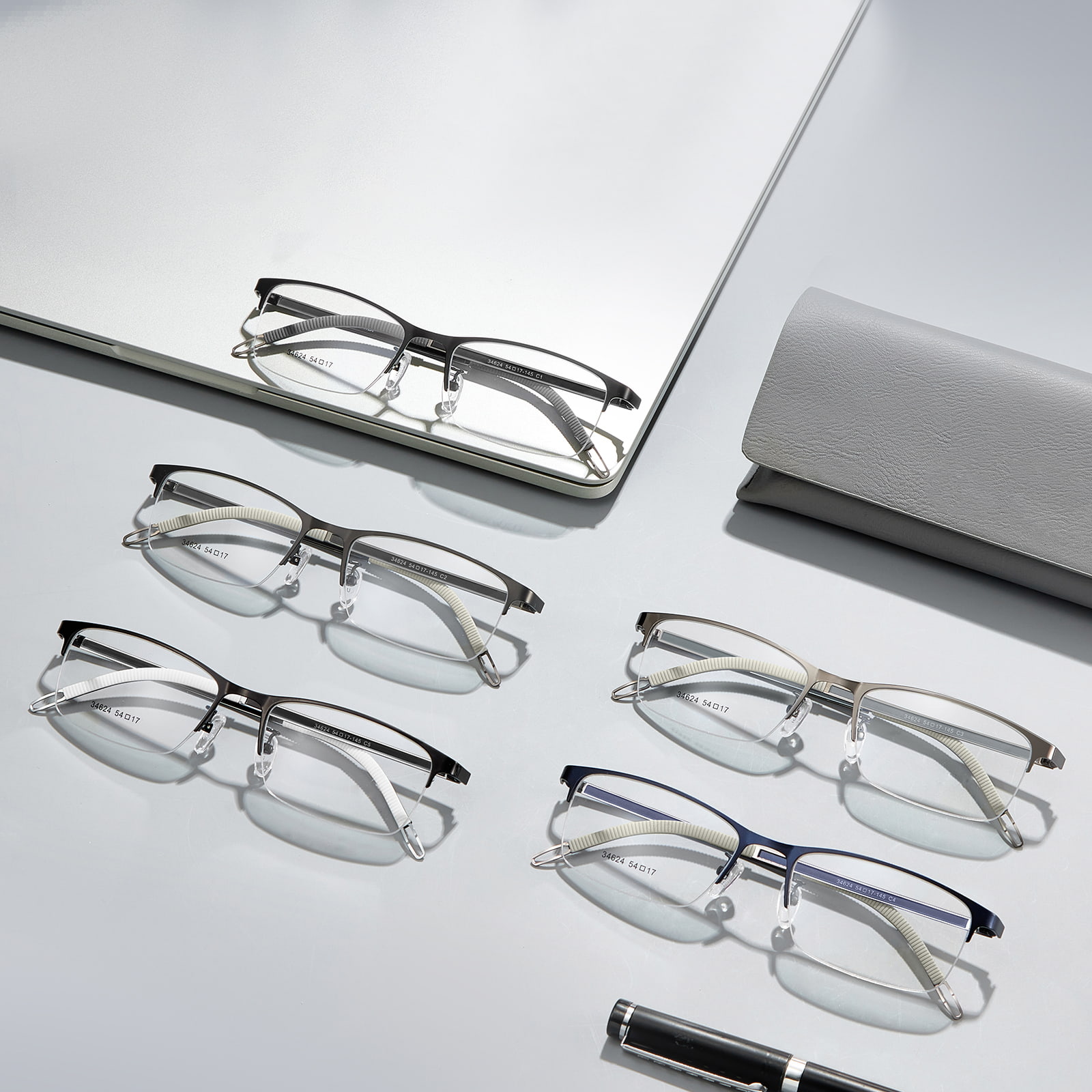 34624 Nordic Reading Auxiliaris Alloy Glasses