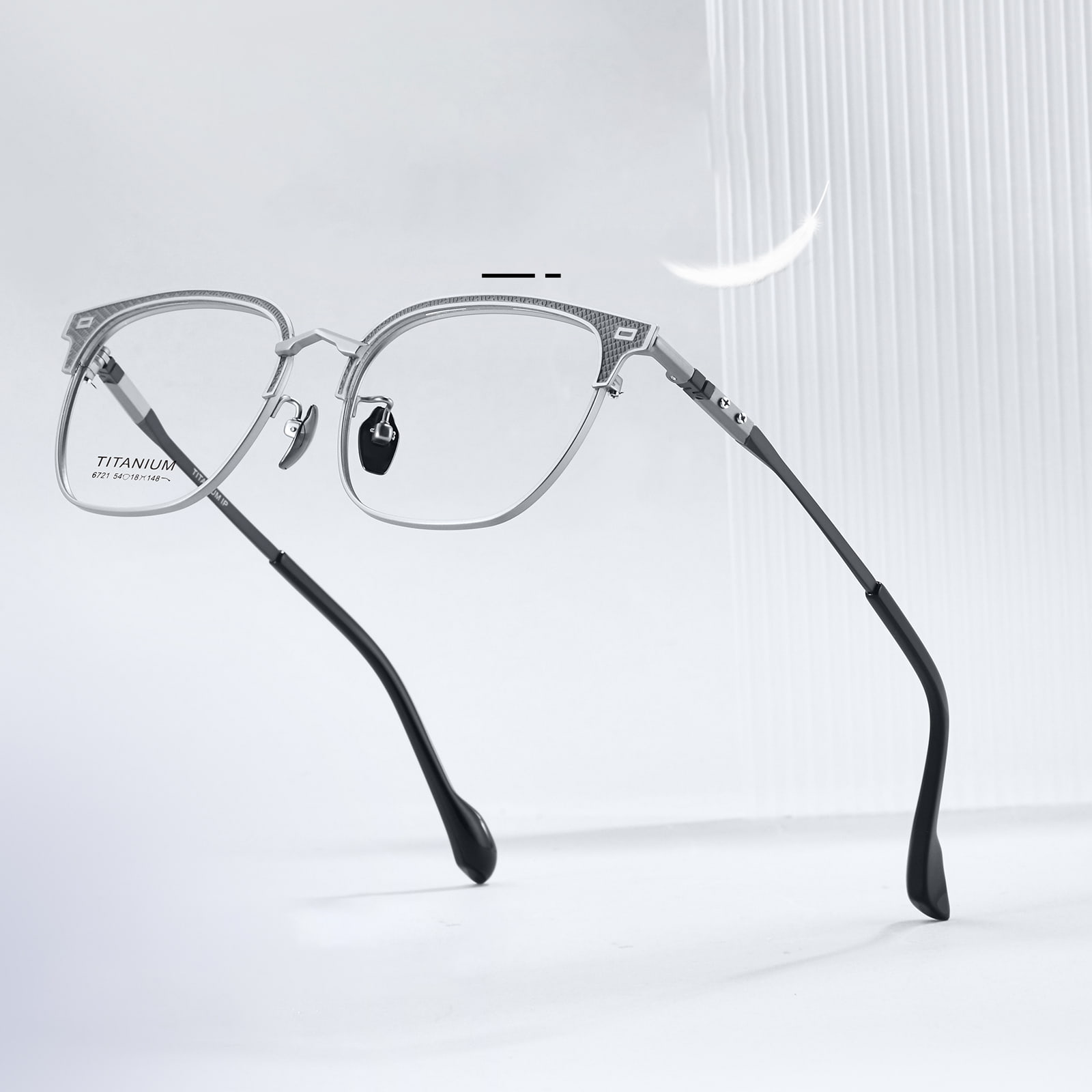 6721 Tough Electroplated Non Fading Pure Titanium Glasses