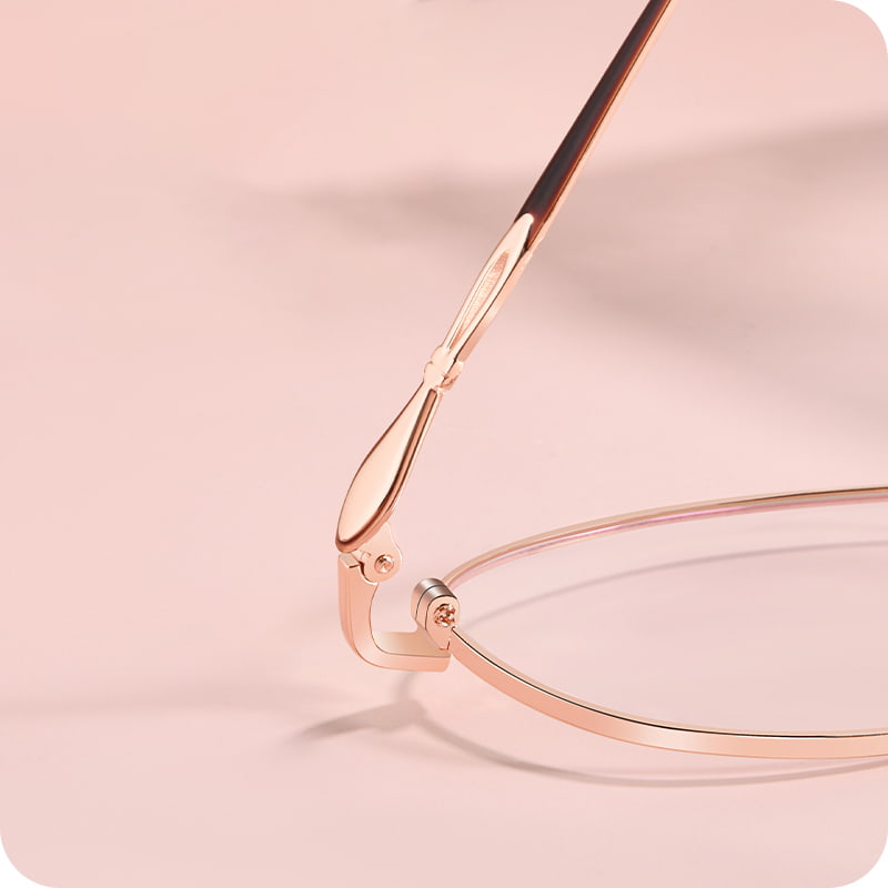 34397 Quotidie Oval plena Frame Alloy Glasses
