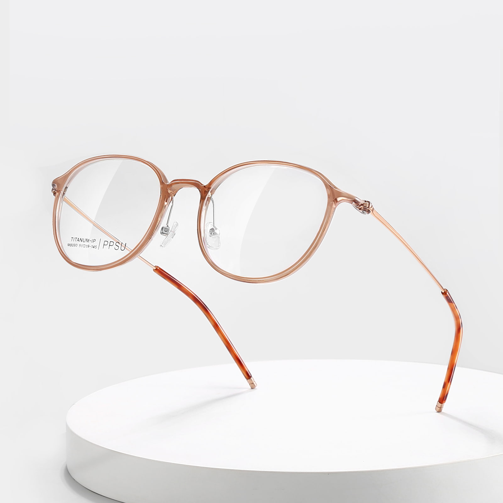 M8090 Round Frame Classic High Temperature resistens β Titanium Glasses