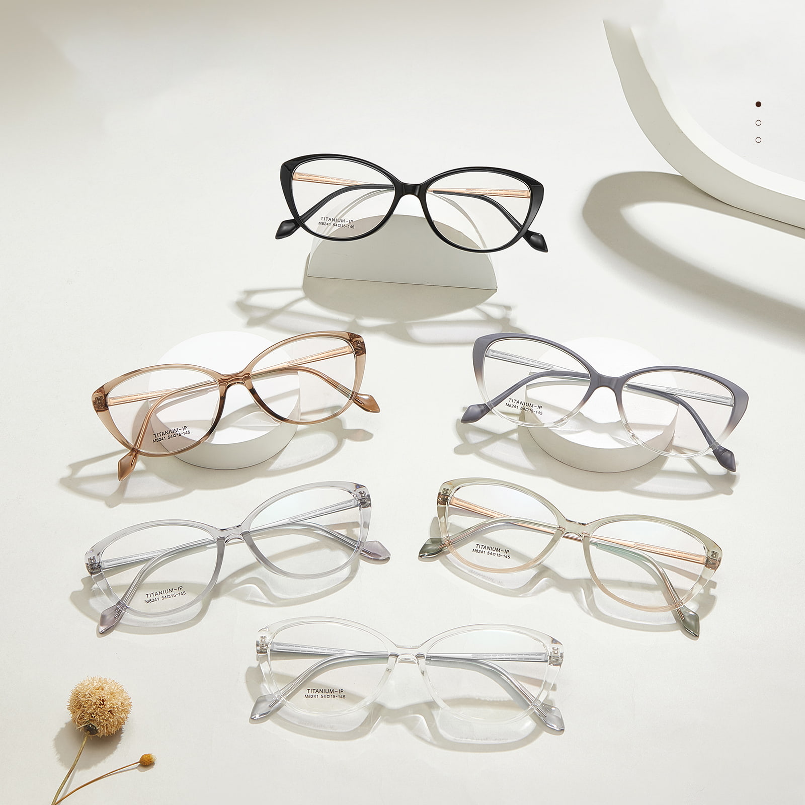 M8241 Bendable Titanium Pedes β Titanium Glasses