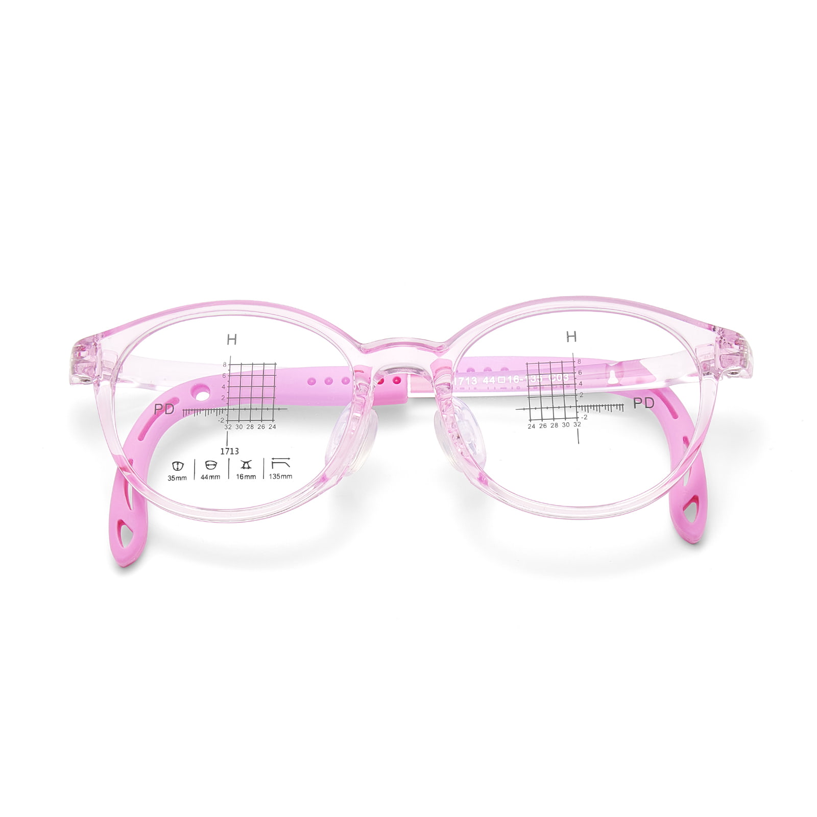 1713 Adjustable Temples amoena Mollis Silicone Nasus Pads Glasses