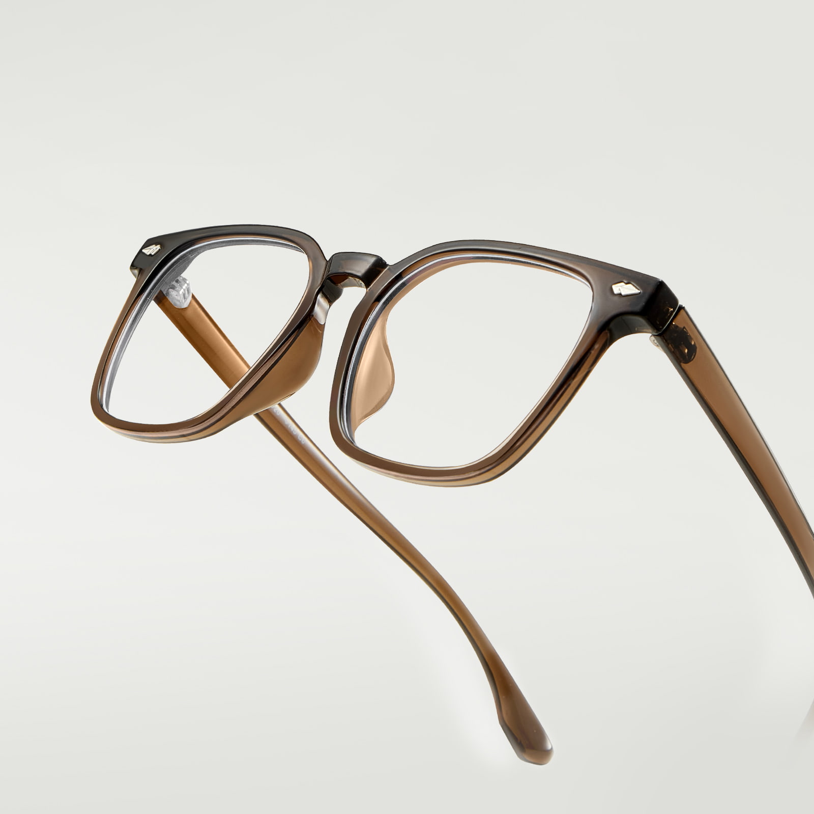 JF8042 Square Frame Lightweight Blue Light Clausus Glasses