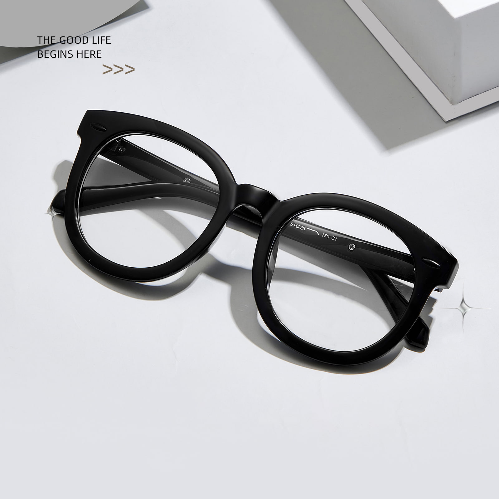 Magnae Round Frame Arrow Temples Anti-Blue Vitra