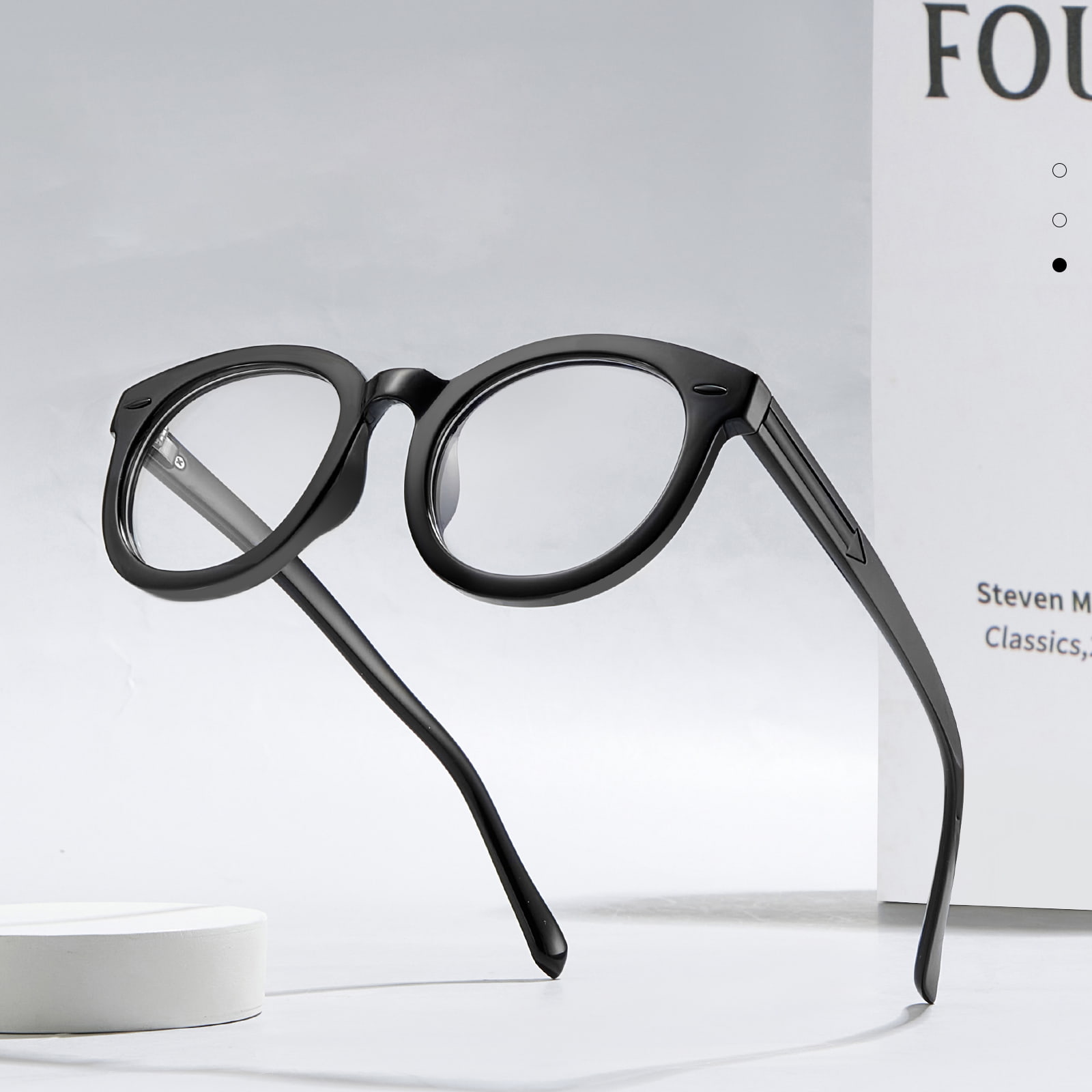 Magnae Round Frame Arrow Temples Anti-Blue Vitra