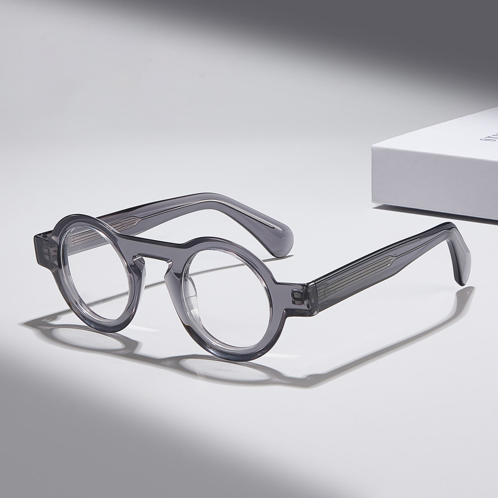 RD29001 Rock Small round Frame Acetate Glasses