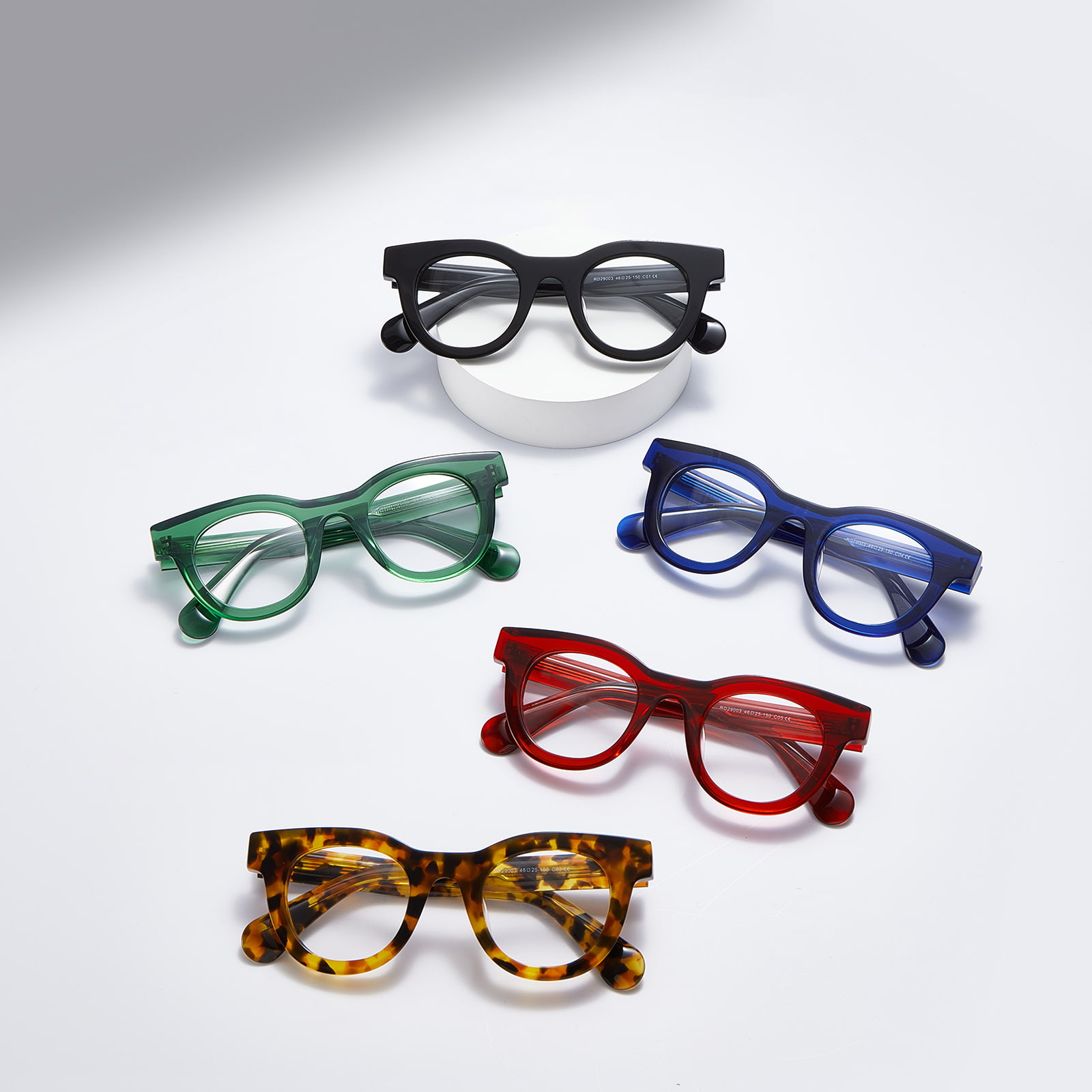 RD29003 Creber Round Frame Tough Plate Glasses