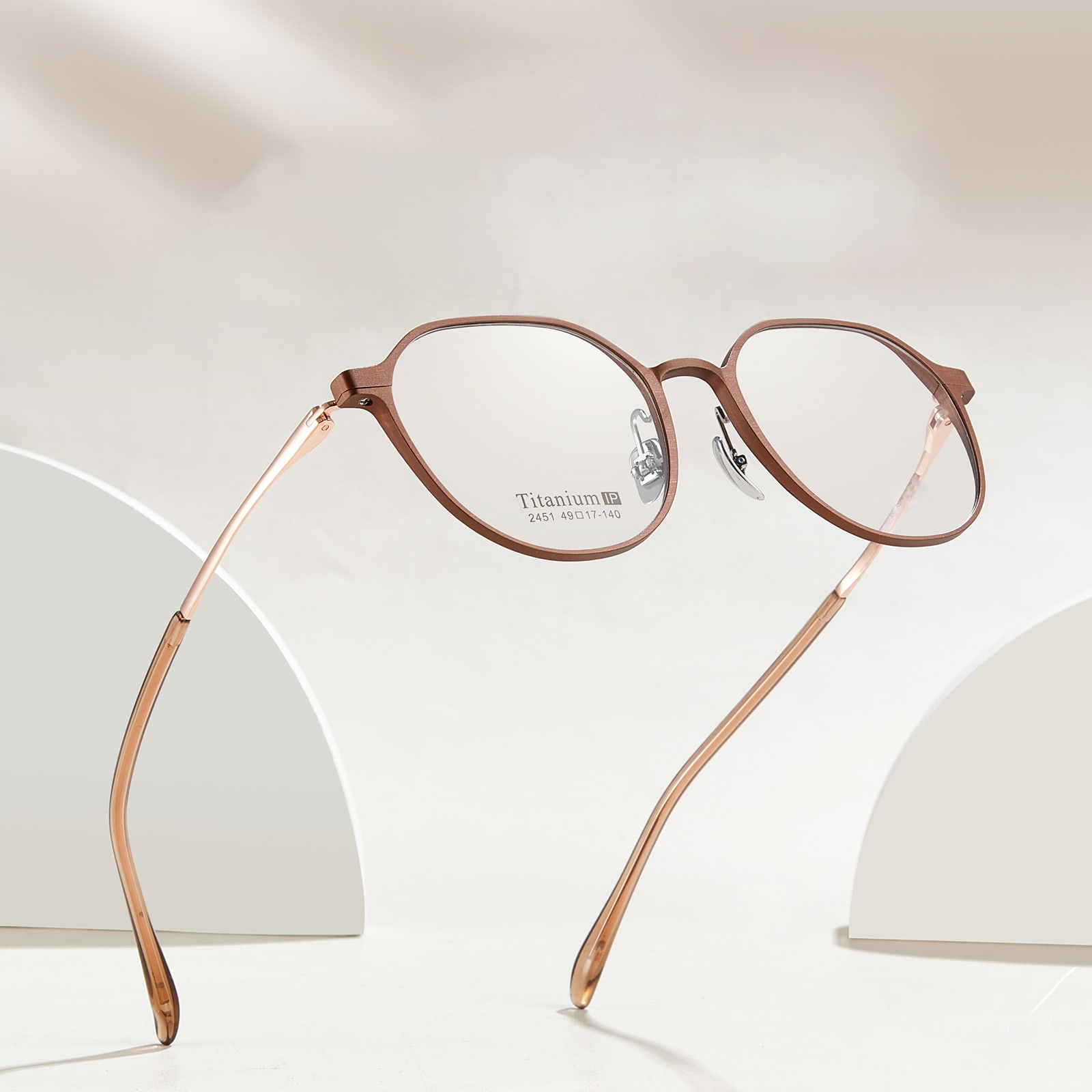 2451 One-Pice Anti-Scratch Reading Aluminium-Magnesium Glasses