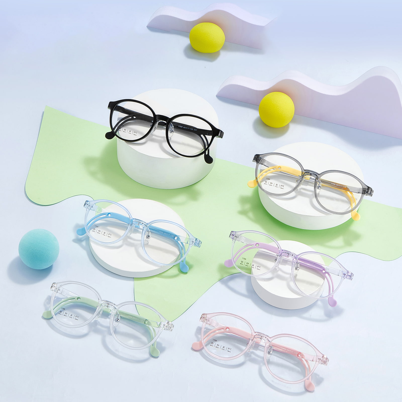 1709 Liberi Impact-Resistentes ac Flexibile Mollis Silicone Nasus Pad Vitri