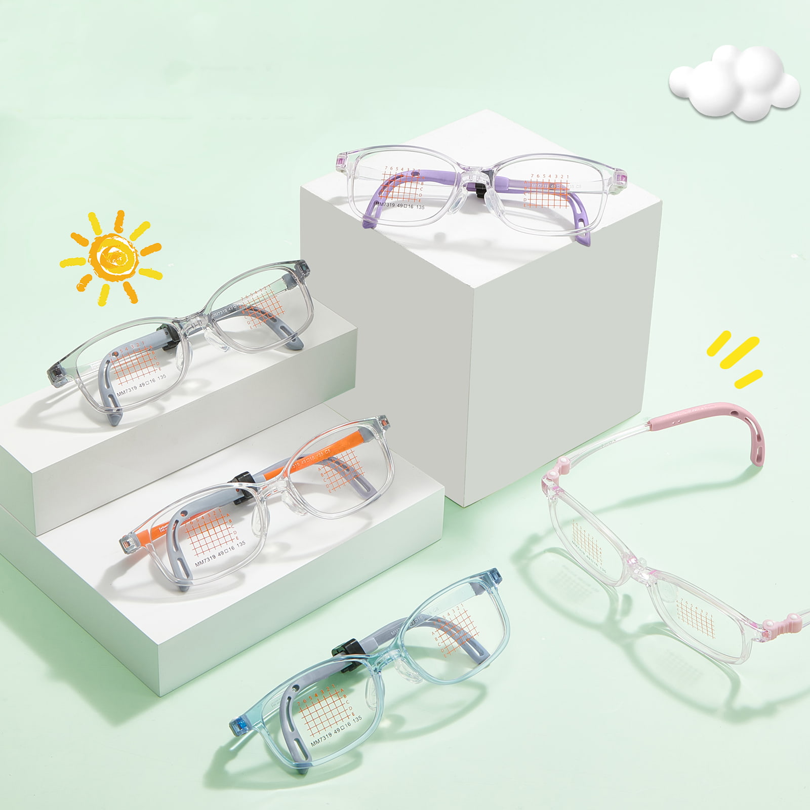 MM7319 Memoria Hinge Snap-On EMS Glasses