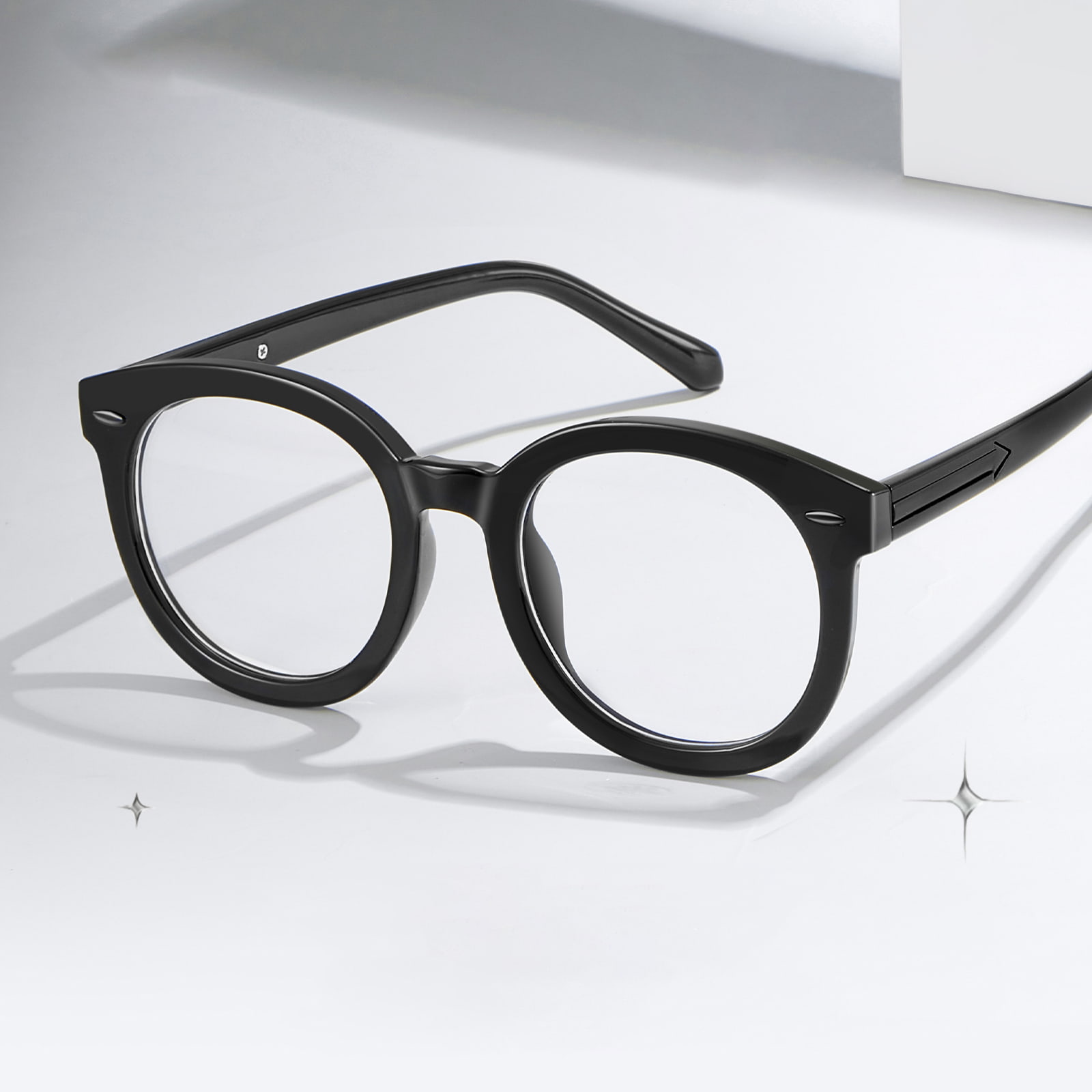 Magnae Round Frame Arrow Temples Anti-Blue Vitra