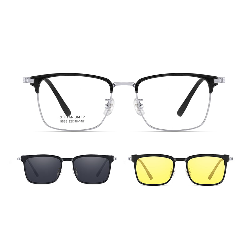5566 Magnes Magnes Invisibilis Embedded High Definitio 3-In-I Magnetica Sunglasses