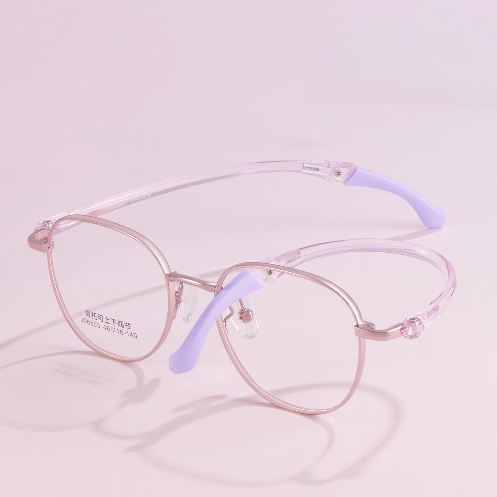 6503 Primary School Tungsten Titanium Plastic Steel Temple Sports Glasses