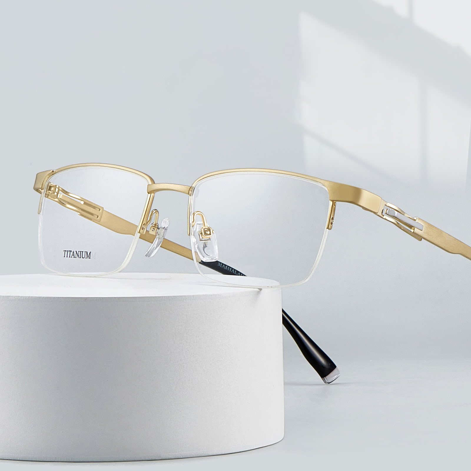 S9054 Lightweight and Non Fading Pure Titanium Glasses